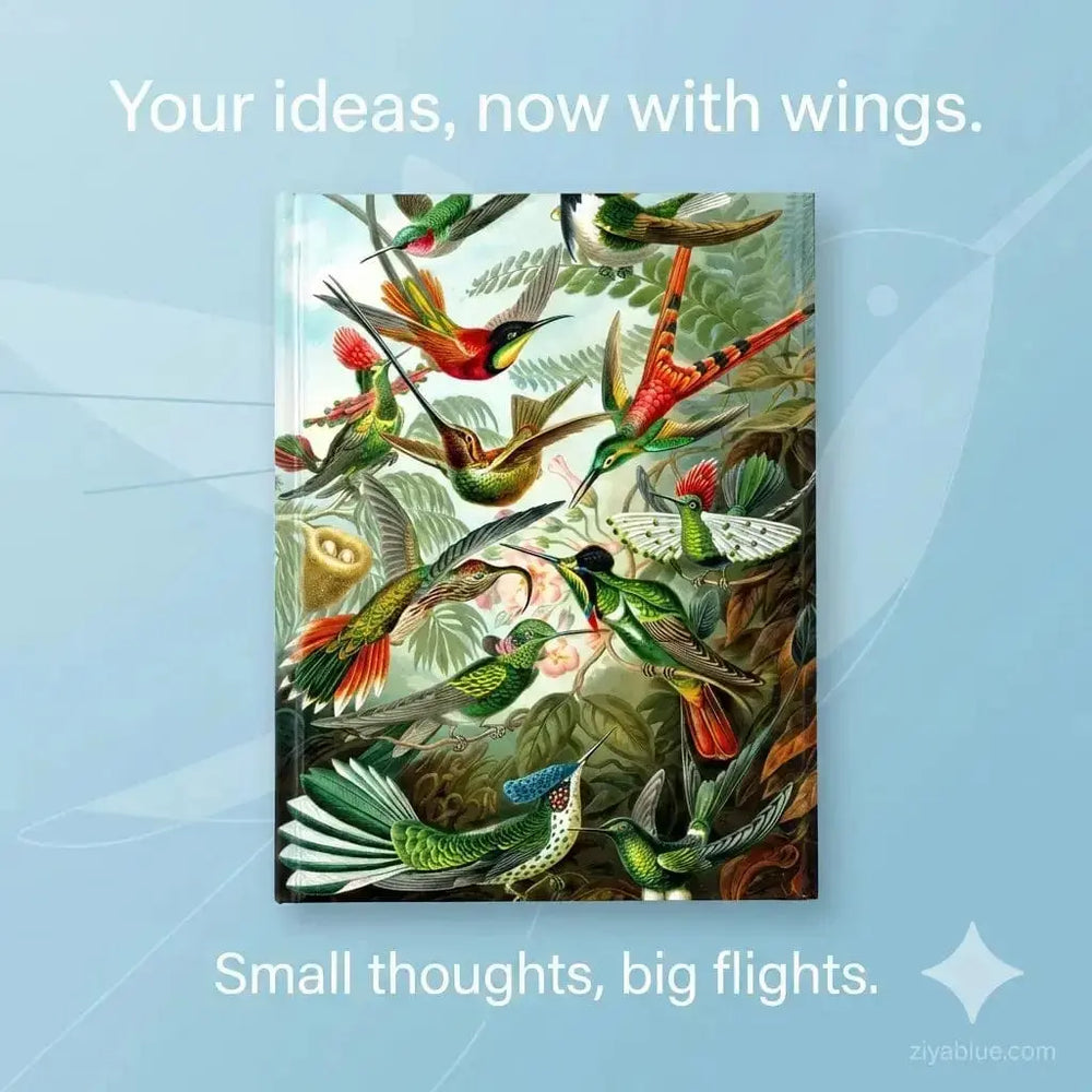 Ernst Haeckel Hummingbirds Journal Texas Bookman Ziya Blue
