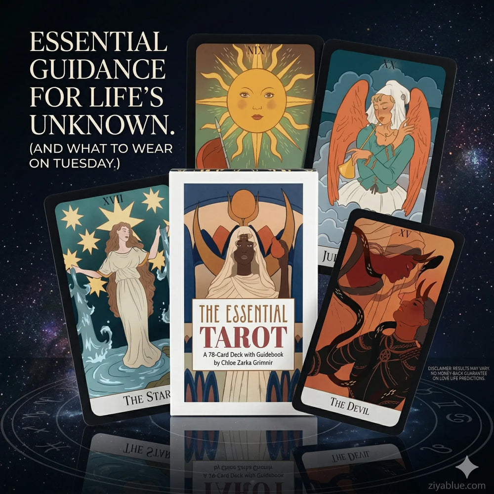 Essential Tarot Card Deck: Mini Edition  Ziya Blue