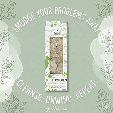 Eucalyptus Little Smudgies Candles: 12-Pack Aromatic Set 🕯️✨ Maeve Toys Ziya Blue
