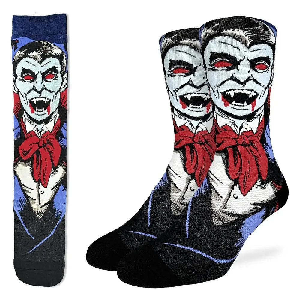 Evil Dracula Socks: A Killer Choice Good Luck Sock Ziya Blue