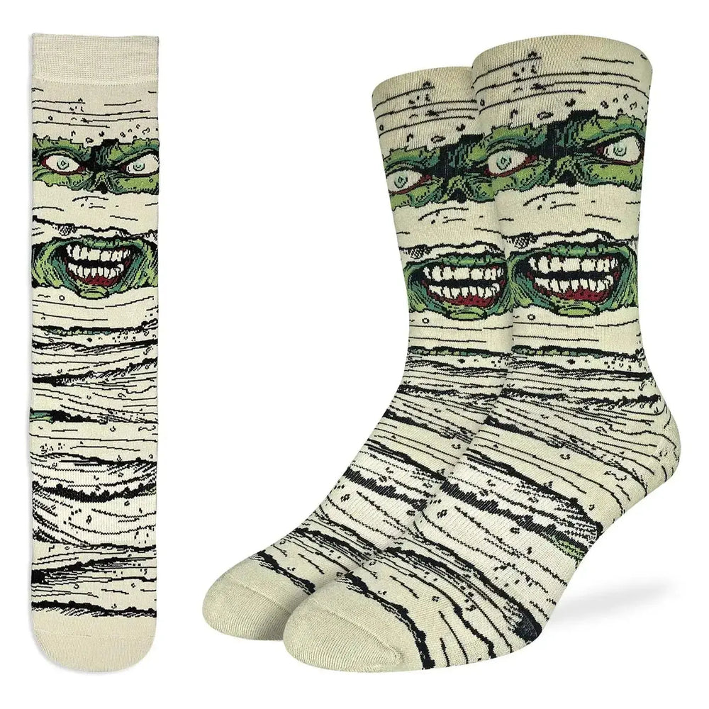 Evil Mummy Socks: A Spooky Gift Good Luck Sock Ziya Blue