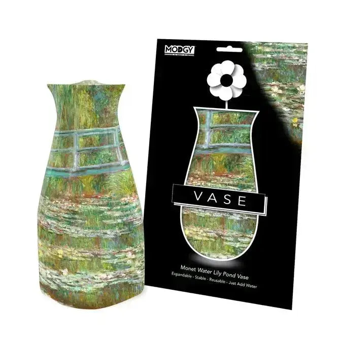 Expandable Plastic Vase: Flat-to-Fab Flower Holder Modgy Ziya Blue