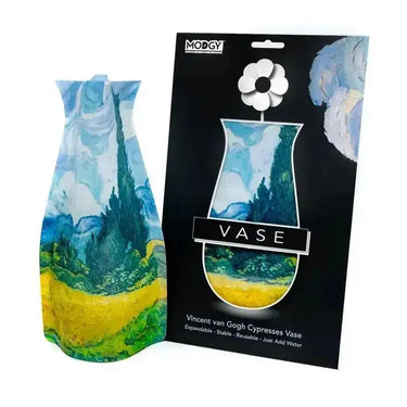 Expandable Plastic Vase: Flat-to-Fab Flower Holder Modgy Ziya Blue
