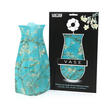Expandable Plastic Vase: Flat-to-Fab Flower Holder Modgy Ziya Blue