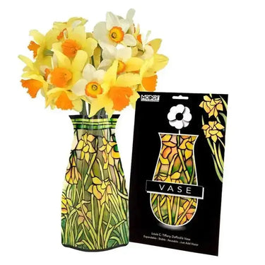 Expandable Plastic Vase: Flat-to-Fab Flower Holder Modgy Ziya Blue