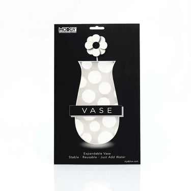 Expandable Plastic Vase: Flat-to-Fab Flower Holder Modgy Ziya Blue