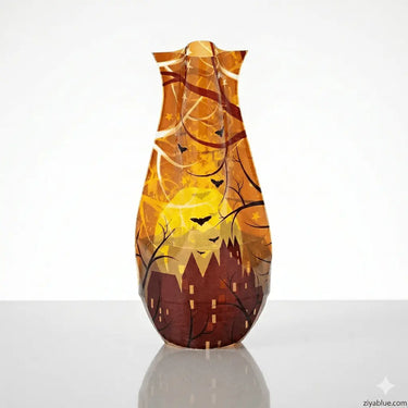 Expandable Plastic Vase: Flat-to-Fab Flower Holder Modgy Ziya Blue