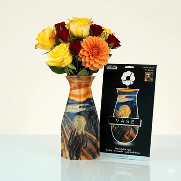 Expandable Plastic Vase: Flat-to-Fab Flower Holder Modgy Ziya Blue