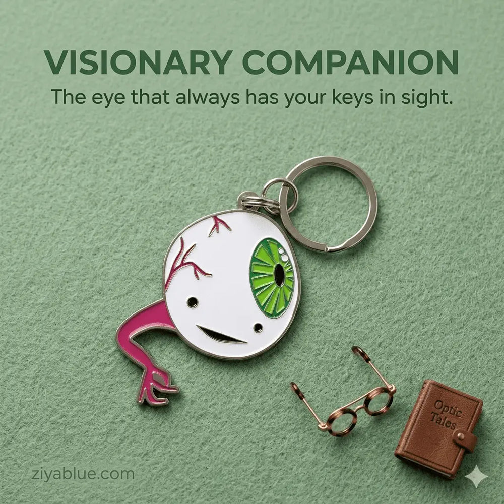 Eyeball Keychain | Party Pupil Anatomy Charm I Heart Guts Ziya Blue