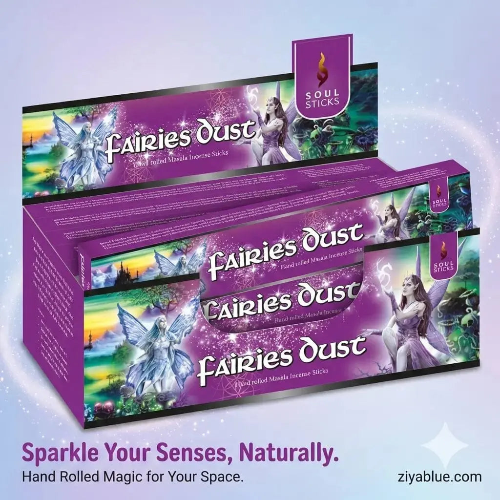 Fairies Dust Masala Incense Designs by Deekay Inc. Ziya Blue