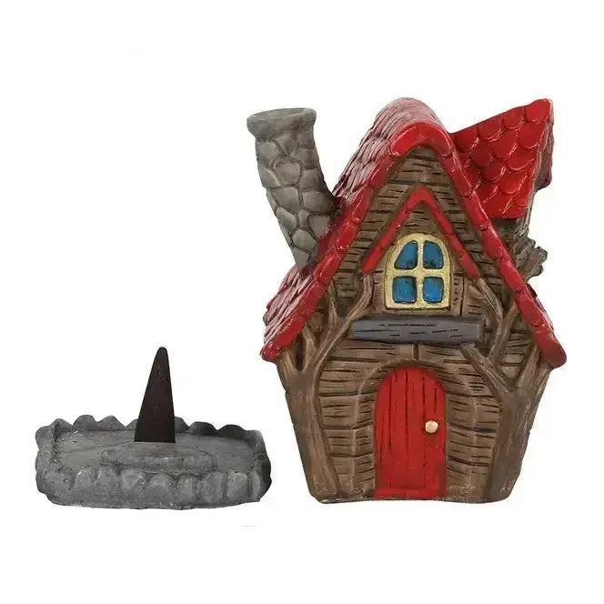 Fairy Cottage Incense Burner  Ziya Blue