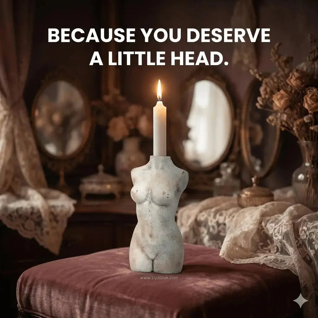 Female Torso Taper Holder Abbott Ziya Blue