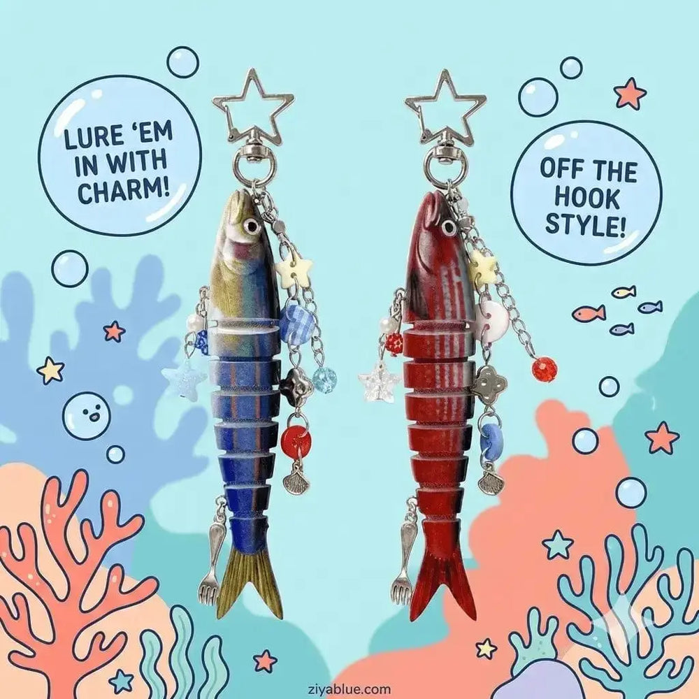 Fish Lure Keychain – The "Keeper" Ziya Blue Ziya Blue