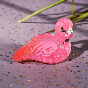 Flamingo Hair Claw | Vibrant Tropical Pink Accessory Ziya Blue Ziya Blue