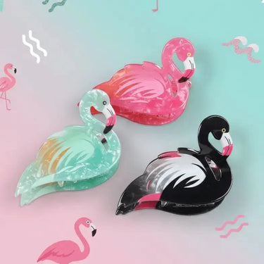 Flamingo Hair Claw | Vibrant Tropical Pink Accessory Ziya Blue Ziya Blue