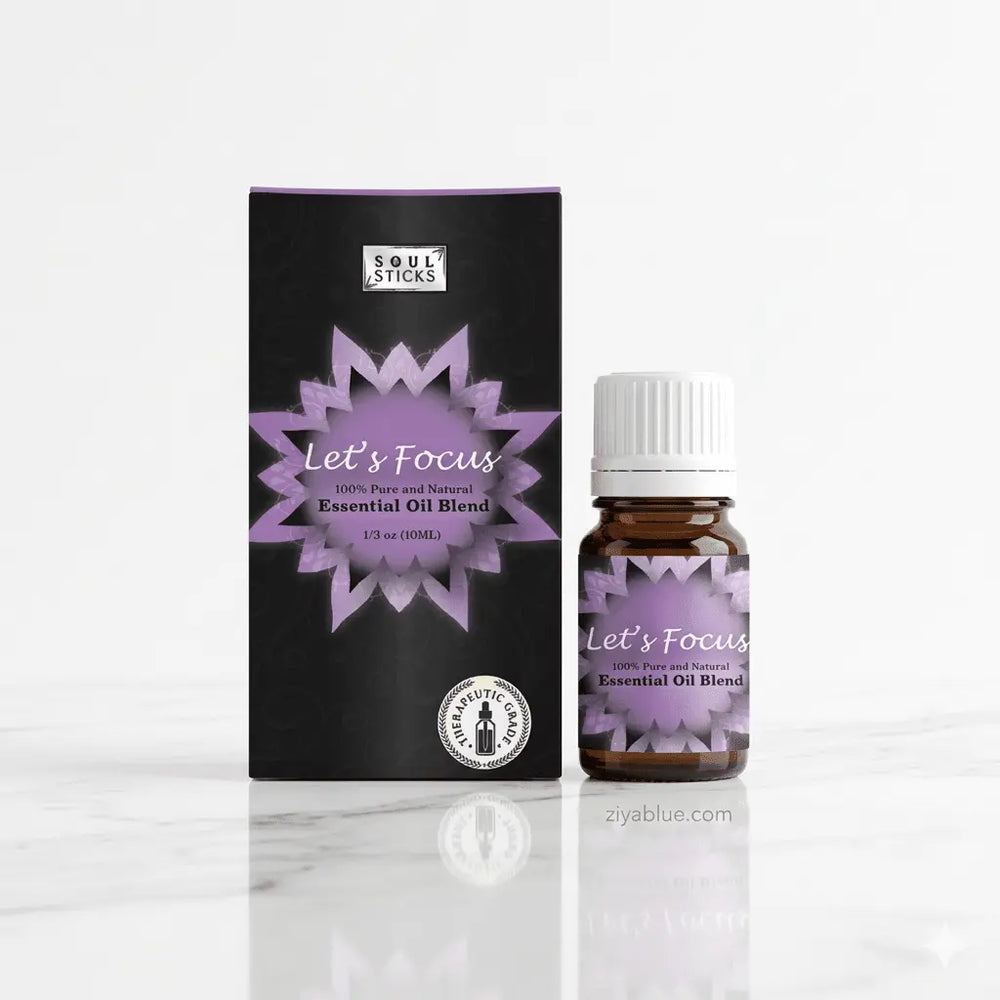 Focus Essential Oil Blend: 10 ml Soul Sticks Designs by Deekay Inc. Ziya Blue