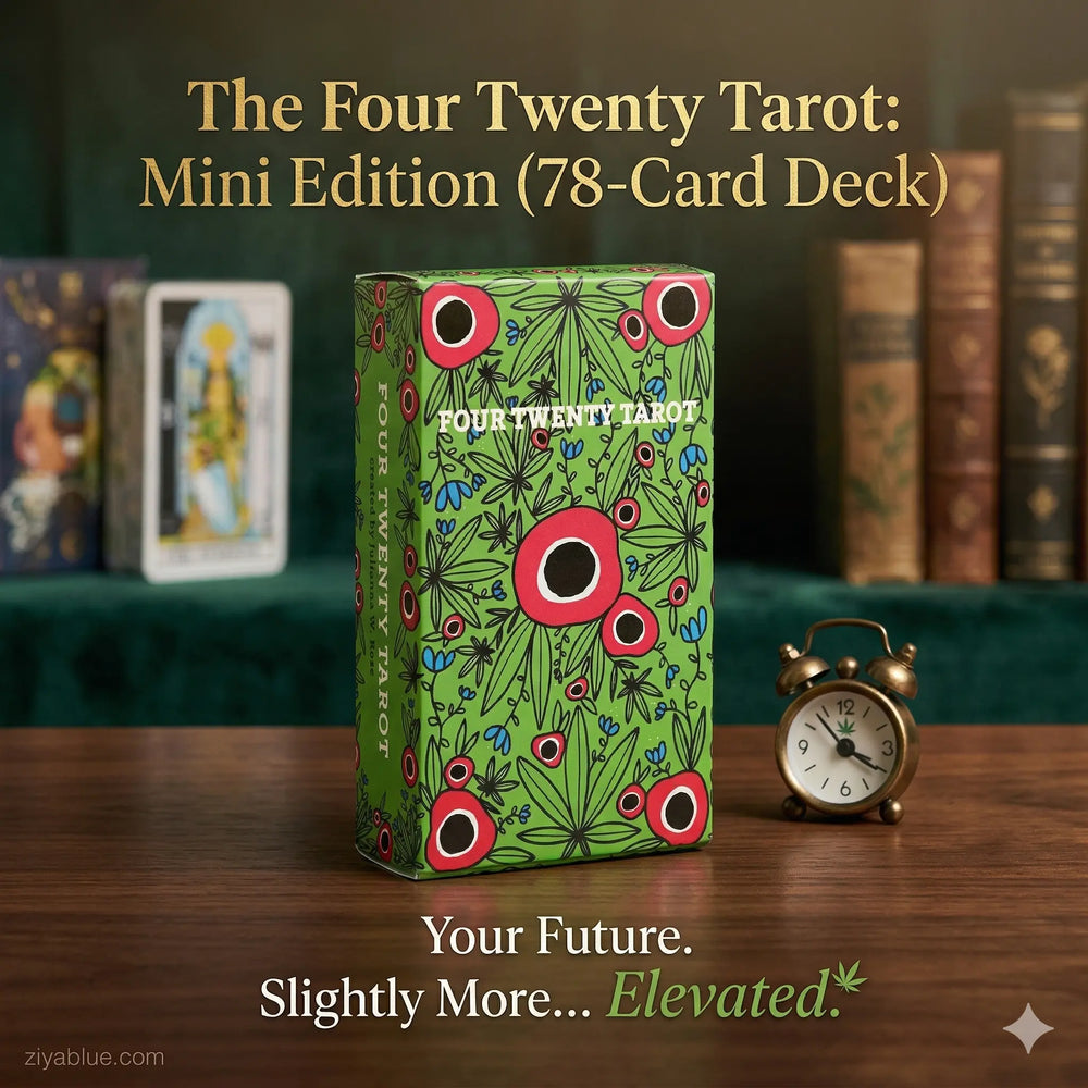 Four Twenty Tarot: Mini Edition (78-Card Deck)  Ziya Blue