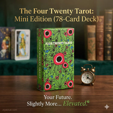 Four Twenty Tarot: Mini Edition (78-Card Deck)  Ziya Blue