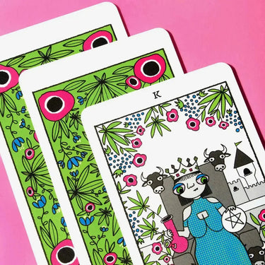 Four Twenty Tarot: Mini Edition (78-Card Deck)  Ziya Blue