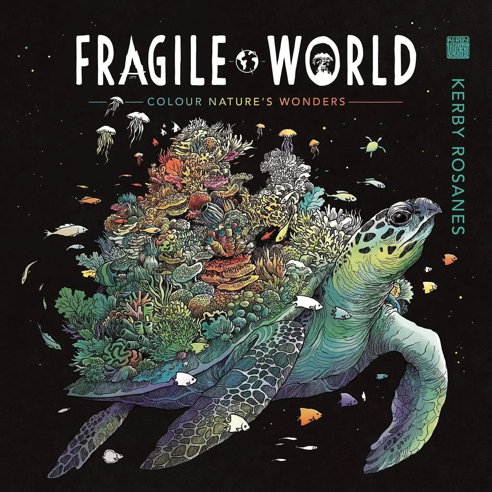 Fragile World Colouring Book | Art by Kerby Rosanes Book Depot Ziya Blue