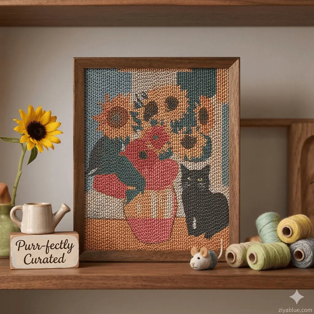 Framed Cat Scratcher Wall Art - Scratch Pad Ziya Blue Ziya Blue