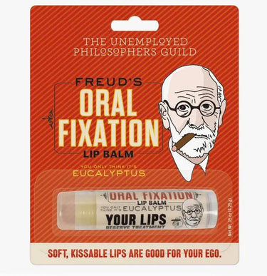 Freud Lip Balm: Eucalyptus Mint Therapeutic Care Faire Ziya Blue