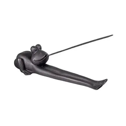 Frog Incense Holder: Ceramic Yoga Design Kheops International Ziya Blue