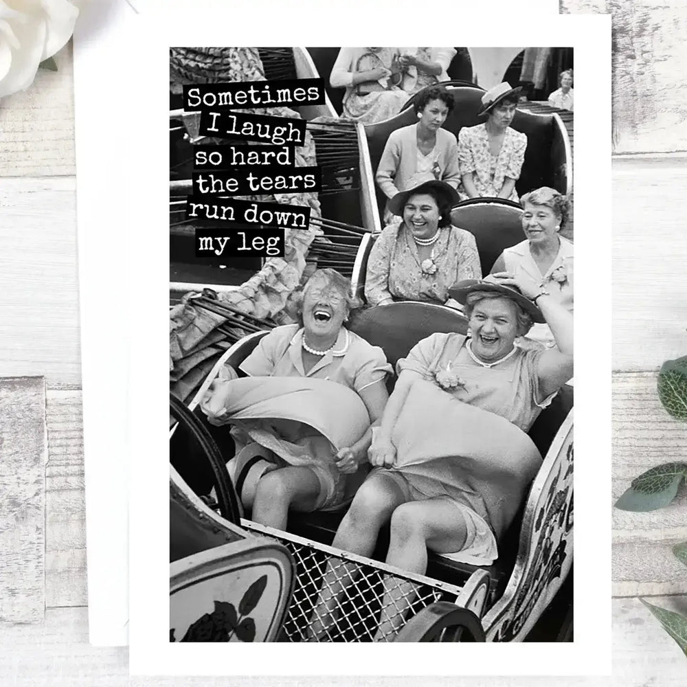 Funny Best Friend Card | Laughter Greeting Ravens Rest Studio Ziya Blue