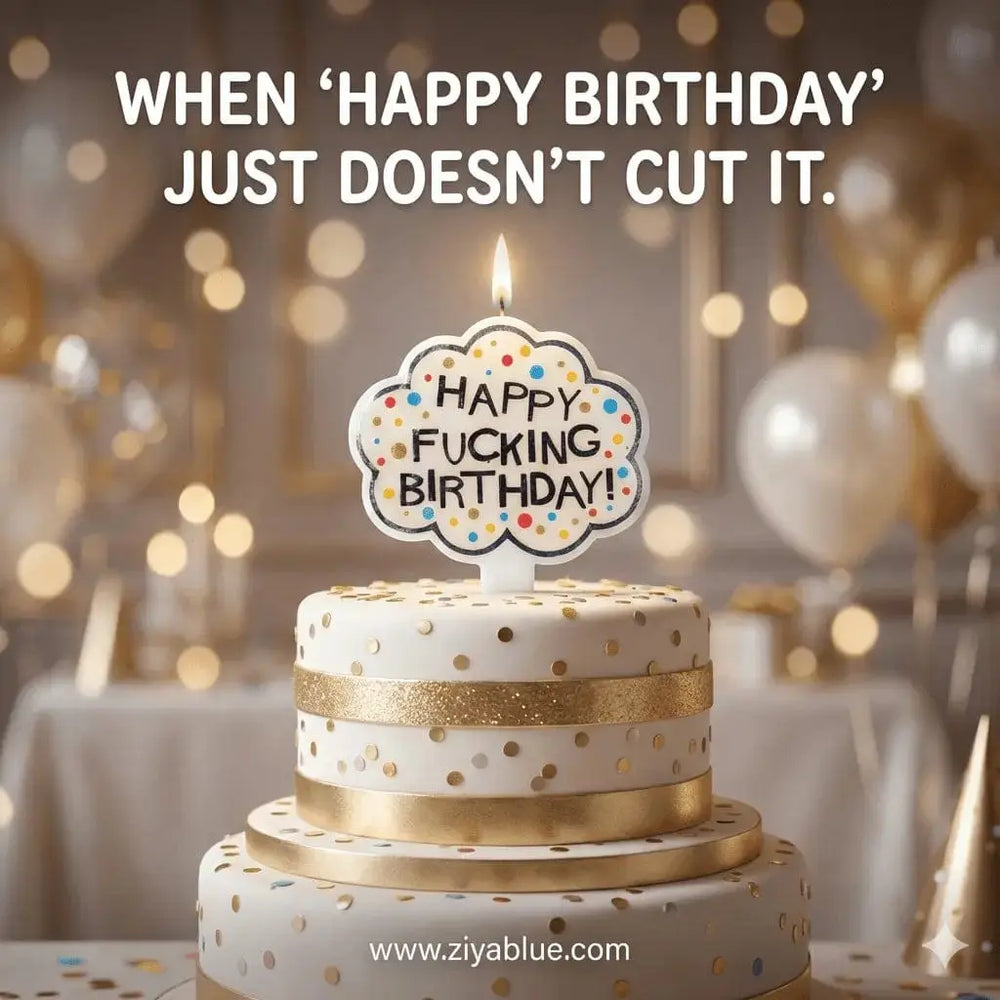 Funny Birthday Candle | X-Rated Adult Cake Topper Little Genie Productions Ziya Blue