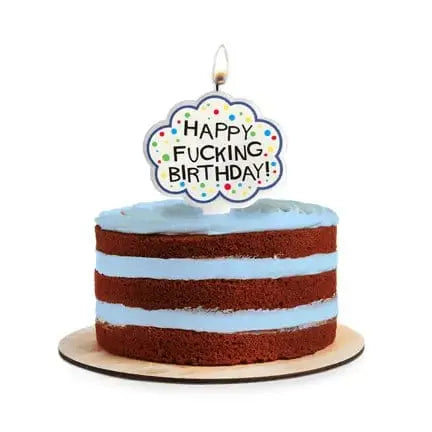 Funny Birthday Candle | X-Rated Adult Cake Topper Little Genie Productions Ziya Blue