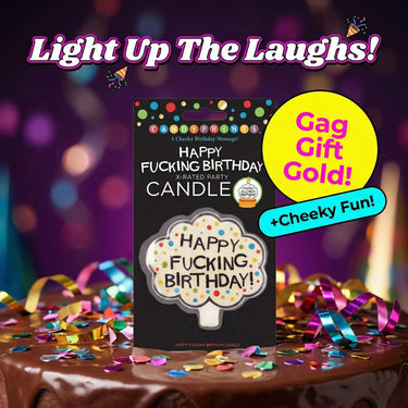 Funny Birthday Candle | X-Rated Adult Cake Topper Little Genie Productions Ziya Blue