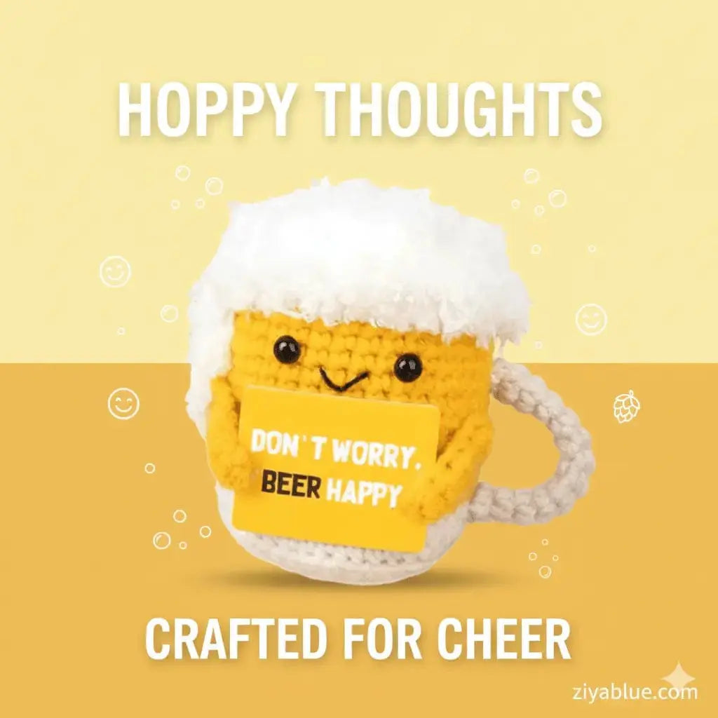 Funny Crochet Beer Mug: The Ultimate Gag Gift Ziya Blue Ziya Blue