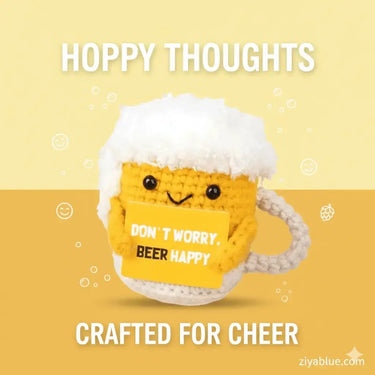 Funny Crochet Beer Mug: The Ultimate Gag Gift Ziya Blue Ziya Blue