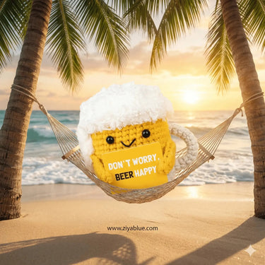 Funny Crochet Beer Mug: The Ultimate Gag Gift Ziya Blue Ziya Blue