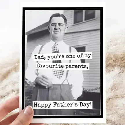 Funny Father's Day Card: Sarcastic Dad Gift Ravens Rest Studio Ziya Blue