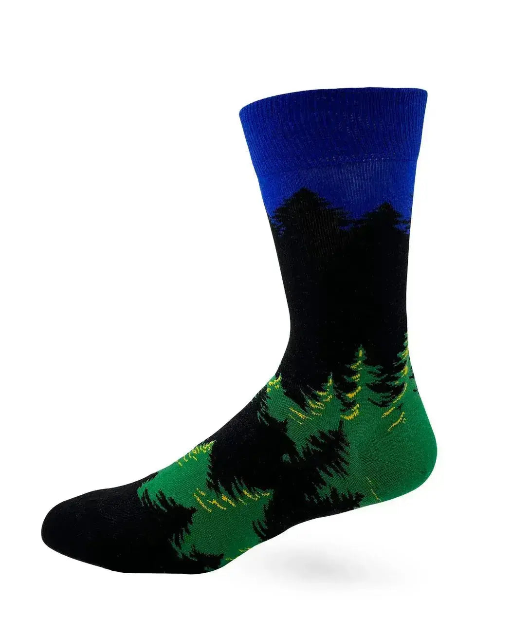 Funny Nature Socks: May The Forest Be With You Men's Crew Fabdaz Ziya Blue