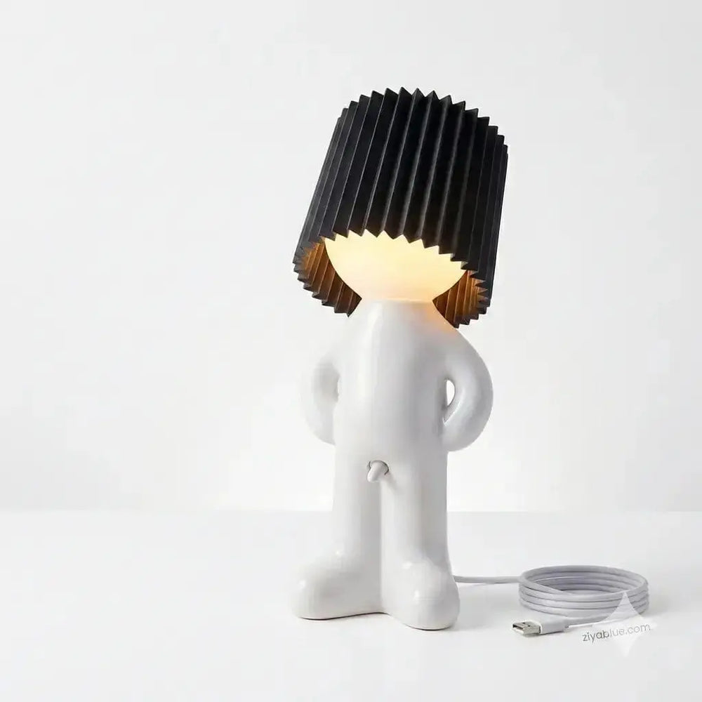 Funny Novelty Night Light: Naughty Boy Table Lamp Ziya Blue Ziya Blue