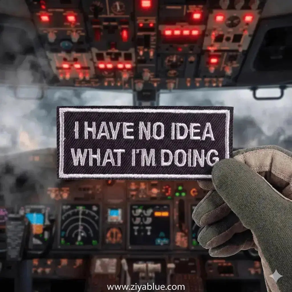 Funny Patch | "No Idea What I Am Doing" Adulting Merit Badge  Ziya Blue