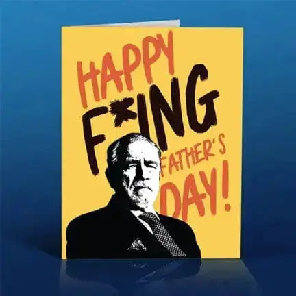Funny Succession Father's Day Card: Logan Roy Greeting Faire Ziya Blue