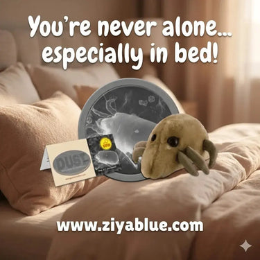 GIANTmicrobes Dust Mite Plush | 5-7" Giant Microbes Ziya Blue