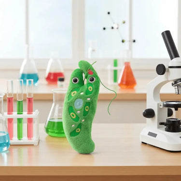 GIANTmicrobes Euglena Plush | Plant-Animal Hybrid Science Toy Giant Microbes Ziya Blue