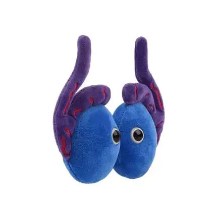 GIANTmicrobes Testicles Plush: The Anatomy Toy with Guts 🩺✨ Giant Microbes Ziya Blue