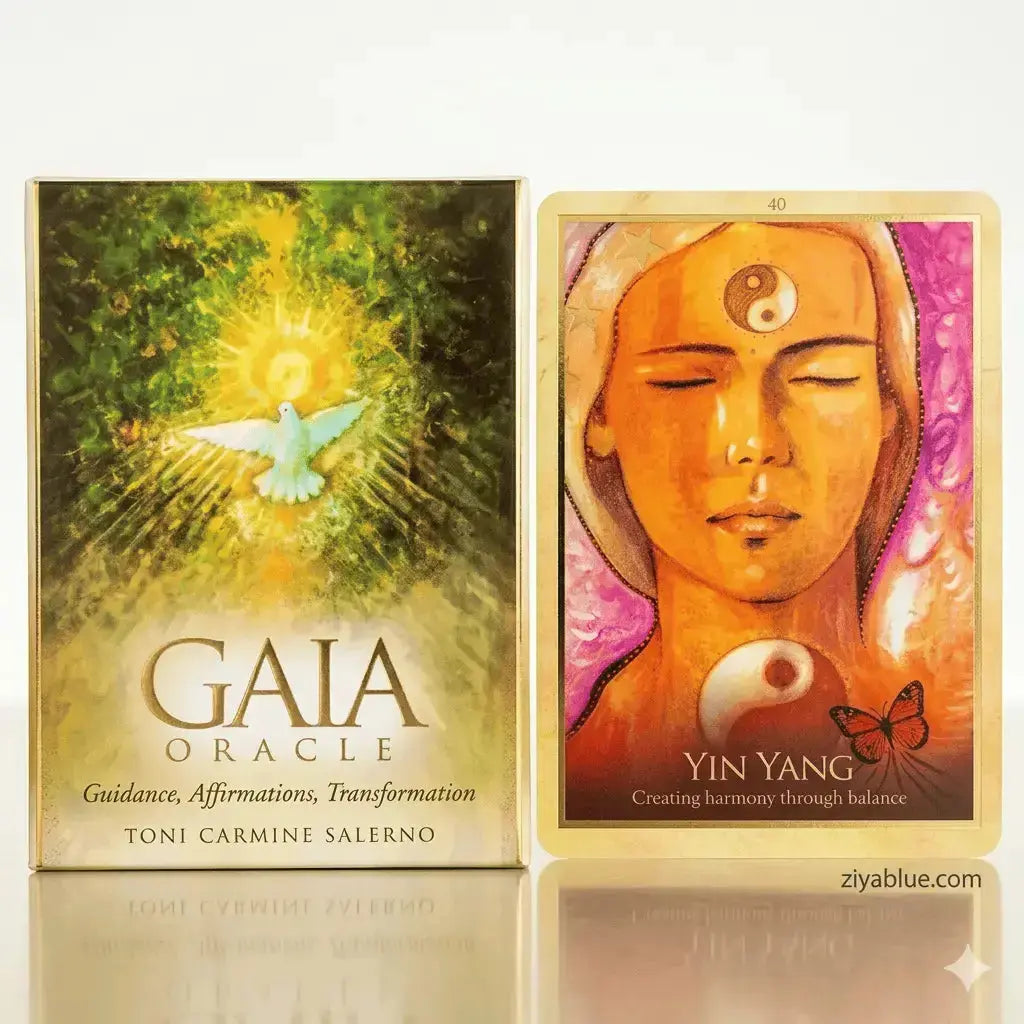 Gaia Oracle: 45-Card Mini Edition Deck  Ziya Blue