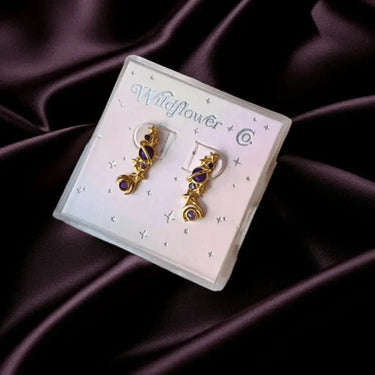 Galaxy Crawler Earrings | 12k Gold Plated Wildflower Co. Ziya Blue