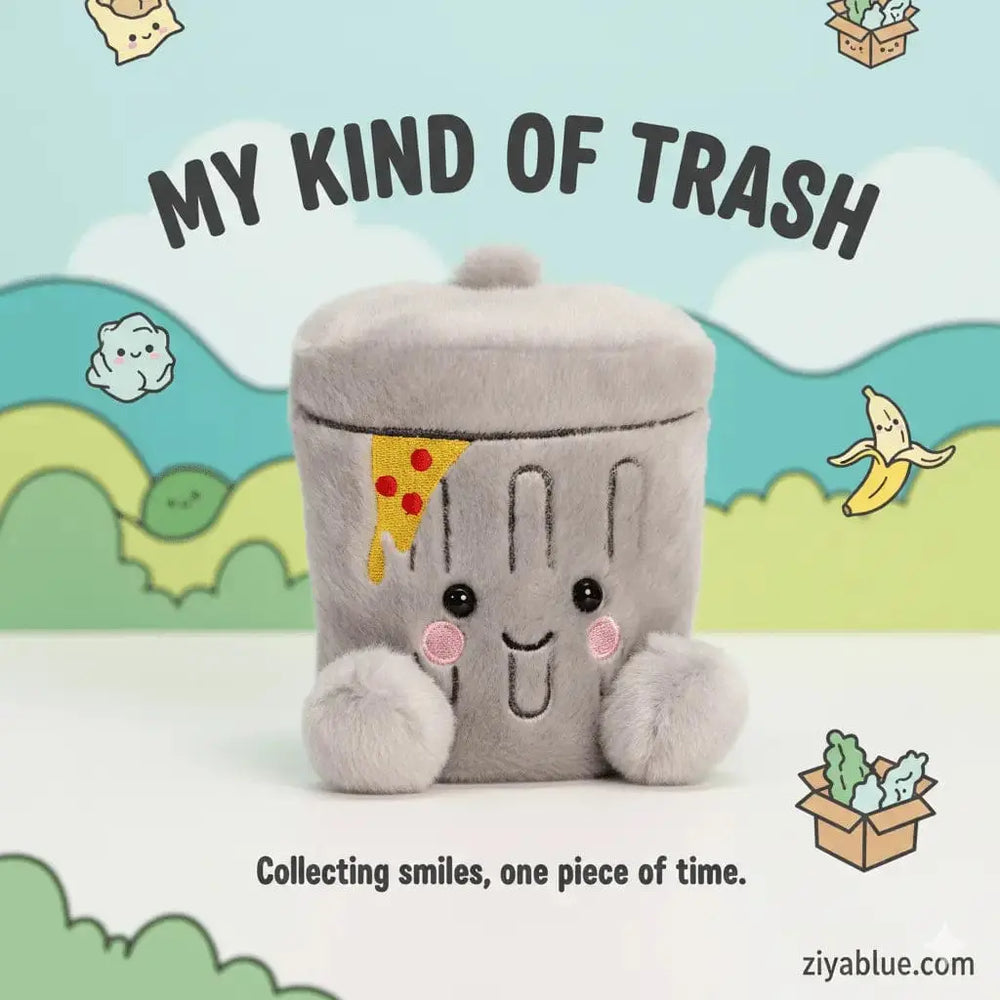 Garbonzo Trashcan Palm Pals | 5" Plush Aurora Ziya Blue