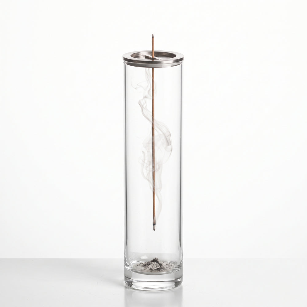 Modern Anti-Ash Glass Incense Burner