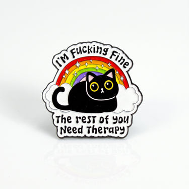 The Rest of You Need Therapy Enamel Pin: Wear Your Boundaries and Wit Proudly
