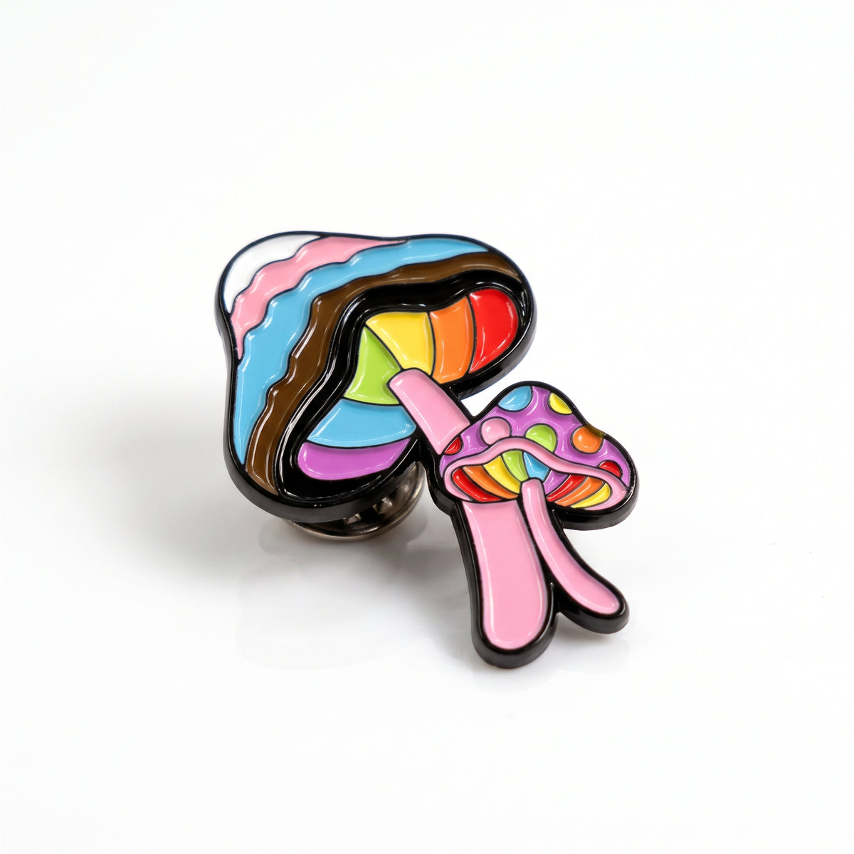 Mushroom Rainbow Pride Enamel Pin: Blooming With Pride and Magic
