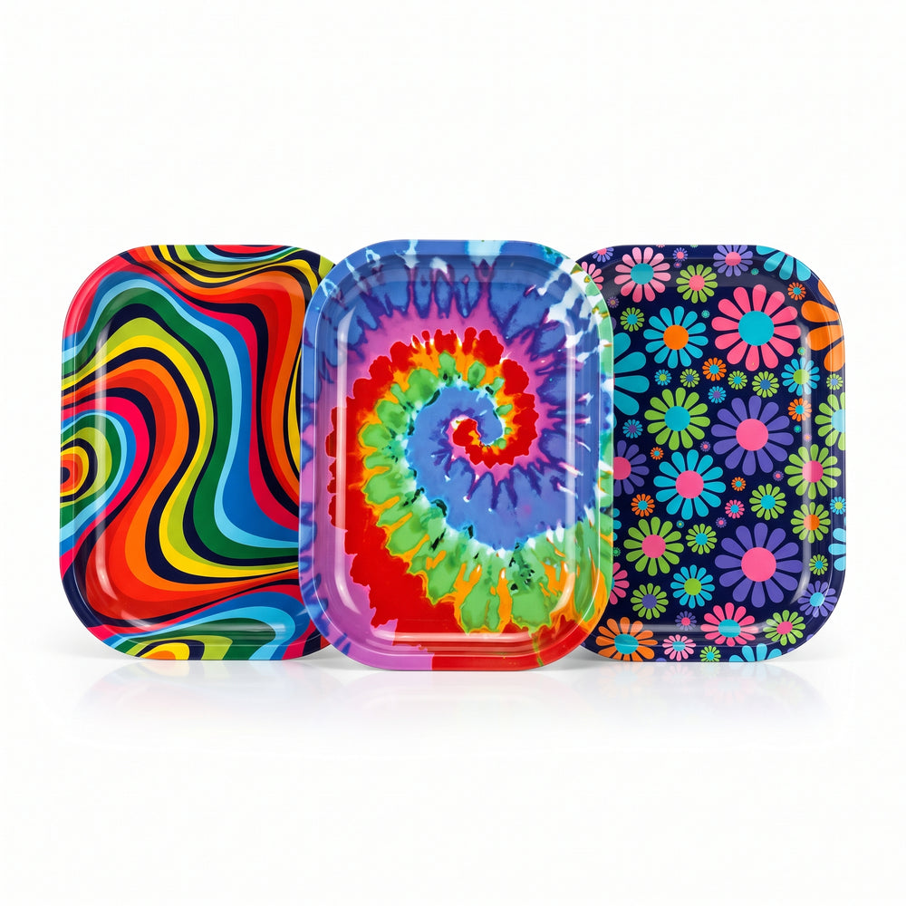 Retro Art Small Tray | 7" Rolling & Catch-All – Groovy Vibes
