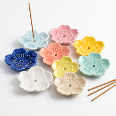 Cherry Blossom Incense Holder: Serene Floral Elegance for Your Sacred Space